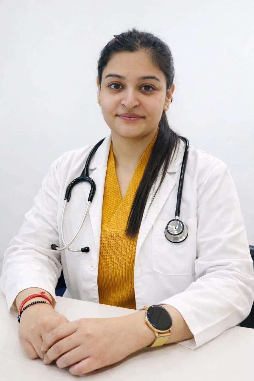 Dr. Nandini at the clinic