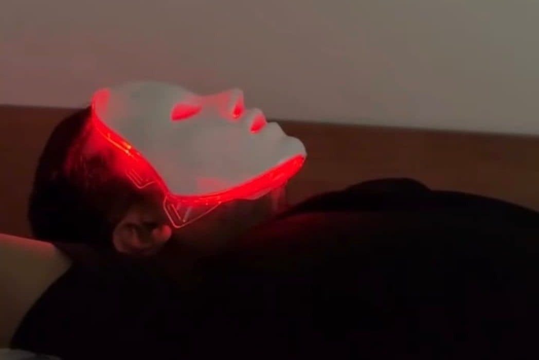 Red light therapy session